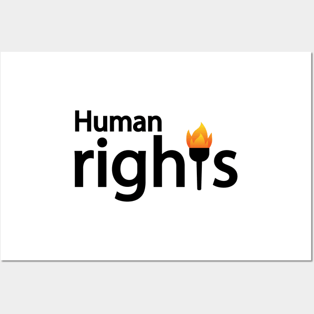 Human rights artistic typography design Wall Art by DinaShalash